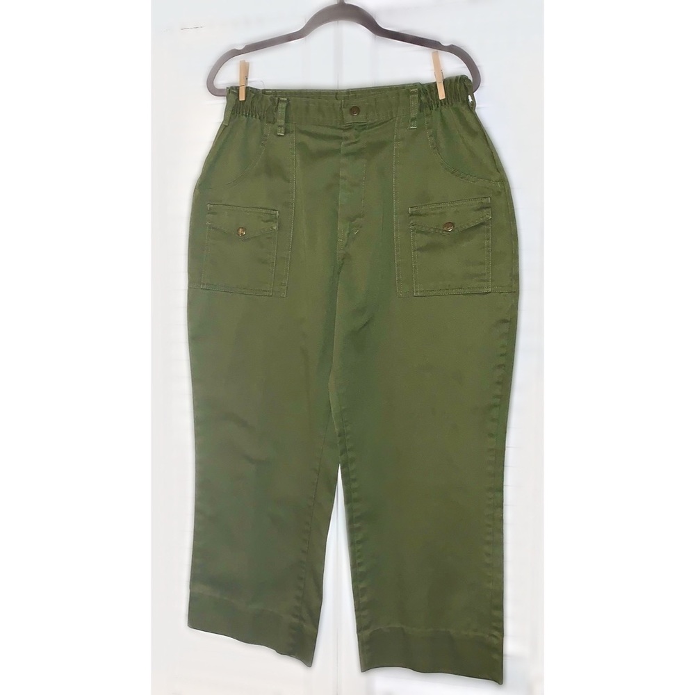 Vintage Boy Scouts Capri Length High Waist Pants